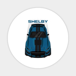 Ford Mustang Shelby GT500 2020-2021 - Ford Performance Blue - Black Stripes Magnet